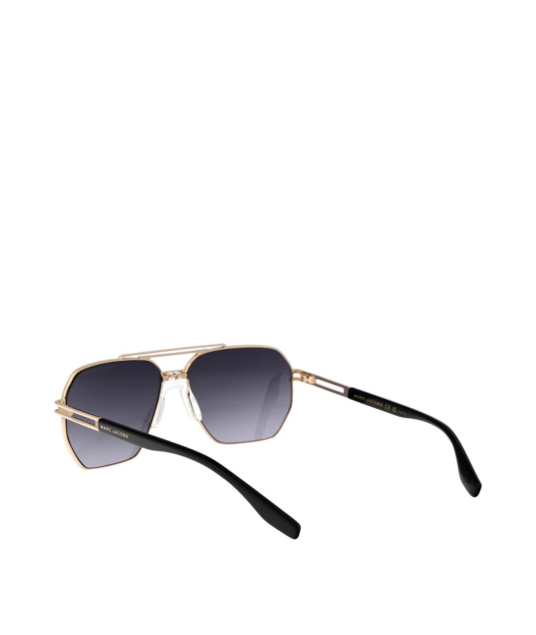MARC JACOBS Золотые металлические солнцезащитные очки, фото 4