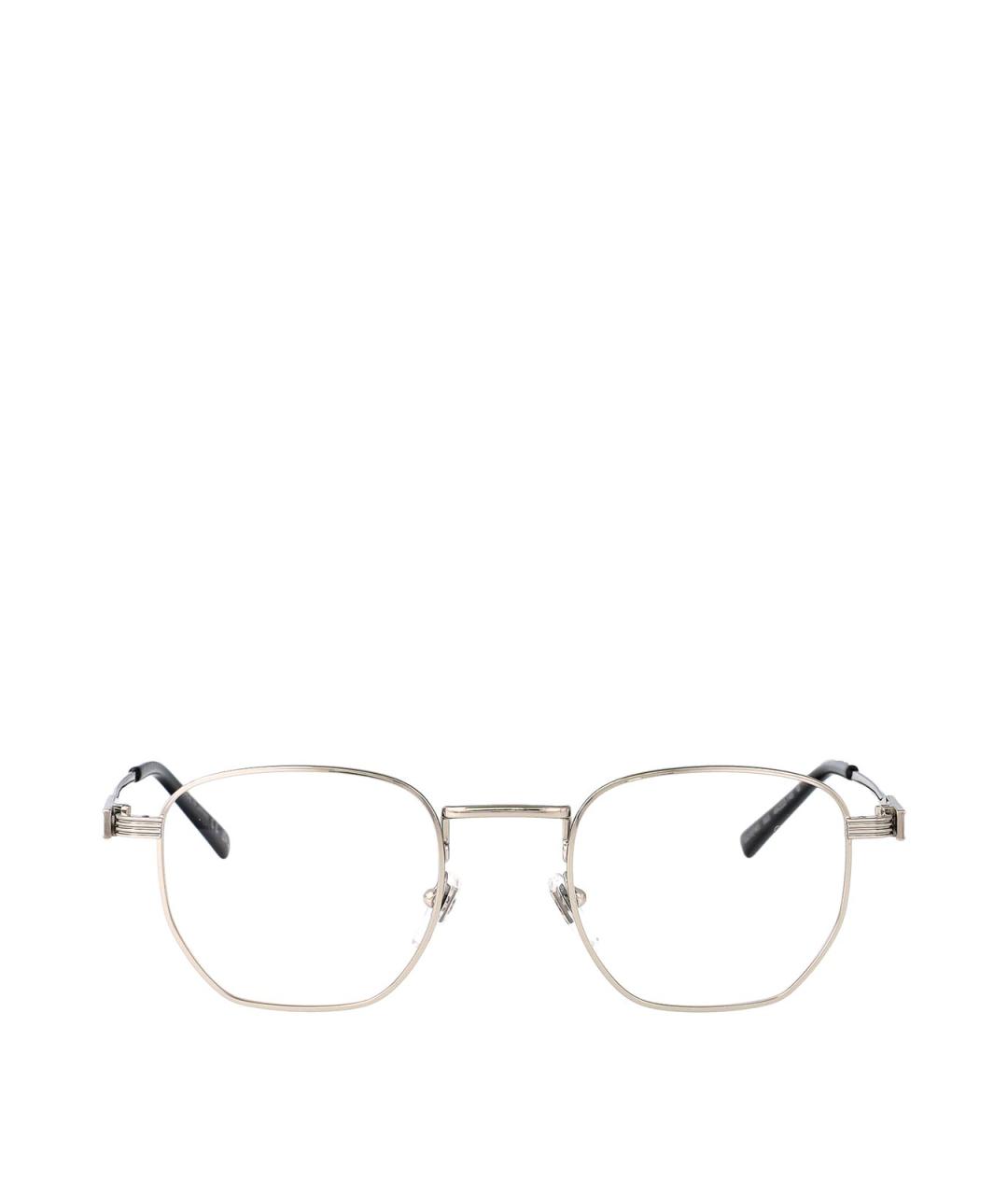 GUCCI Серебряные металлические солнцезащитные очки, фото 1