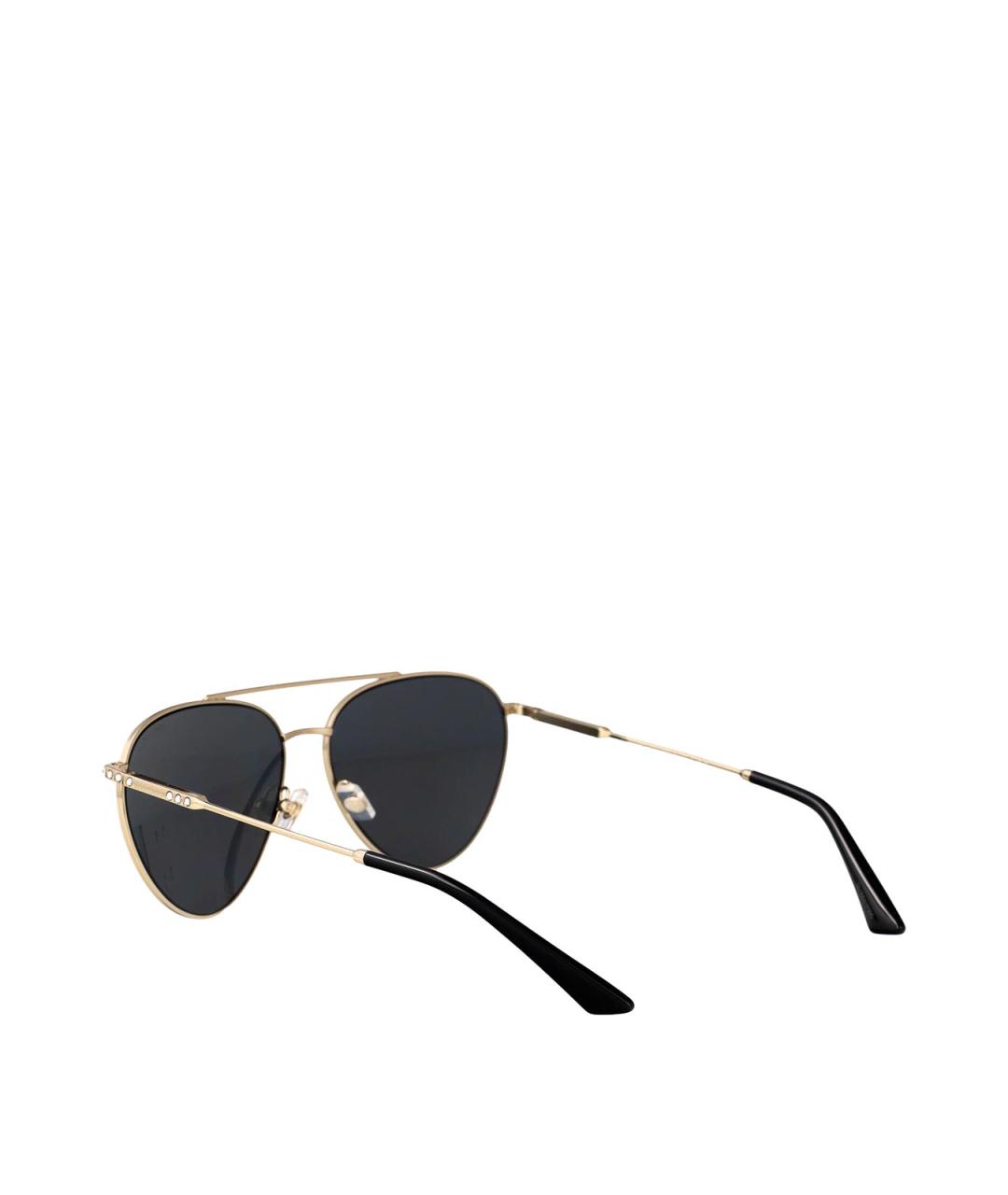 JIMMY CHOO Золотые солнцезащитные очки, фото 4