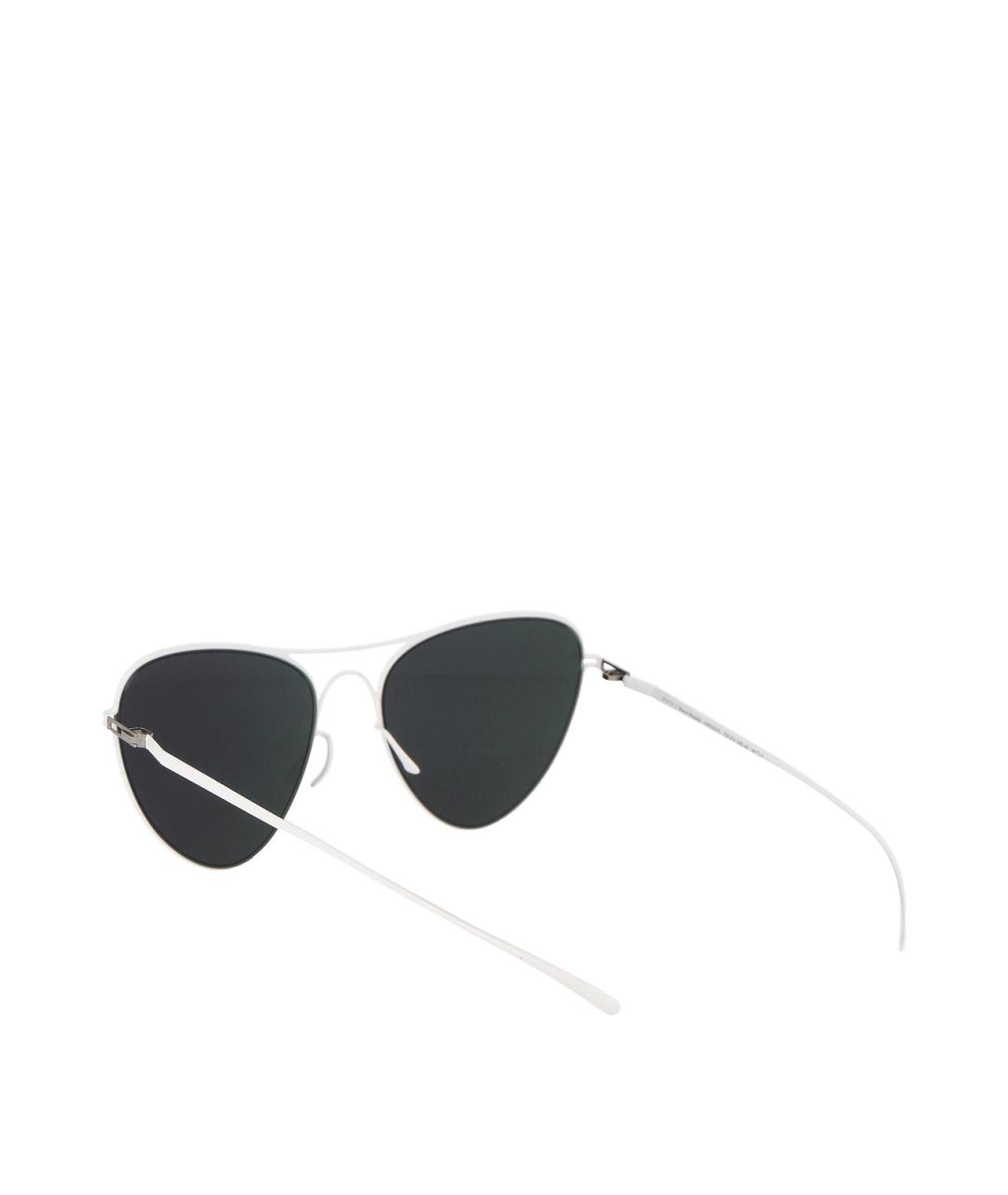 MYKITA Белые металлические солнцезащитные очки, фото 4