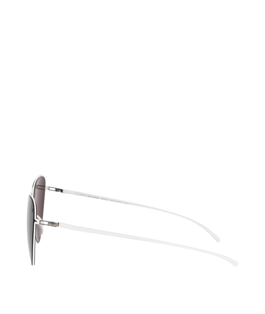 MYKITA Белые металлические солнцезащитные очки, фото 3