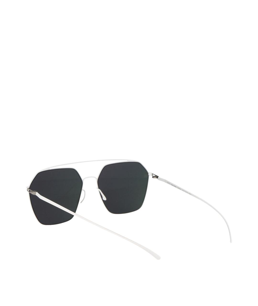 MYKITA Белые металлические солнцезащитные очки, фото 4