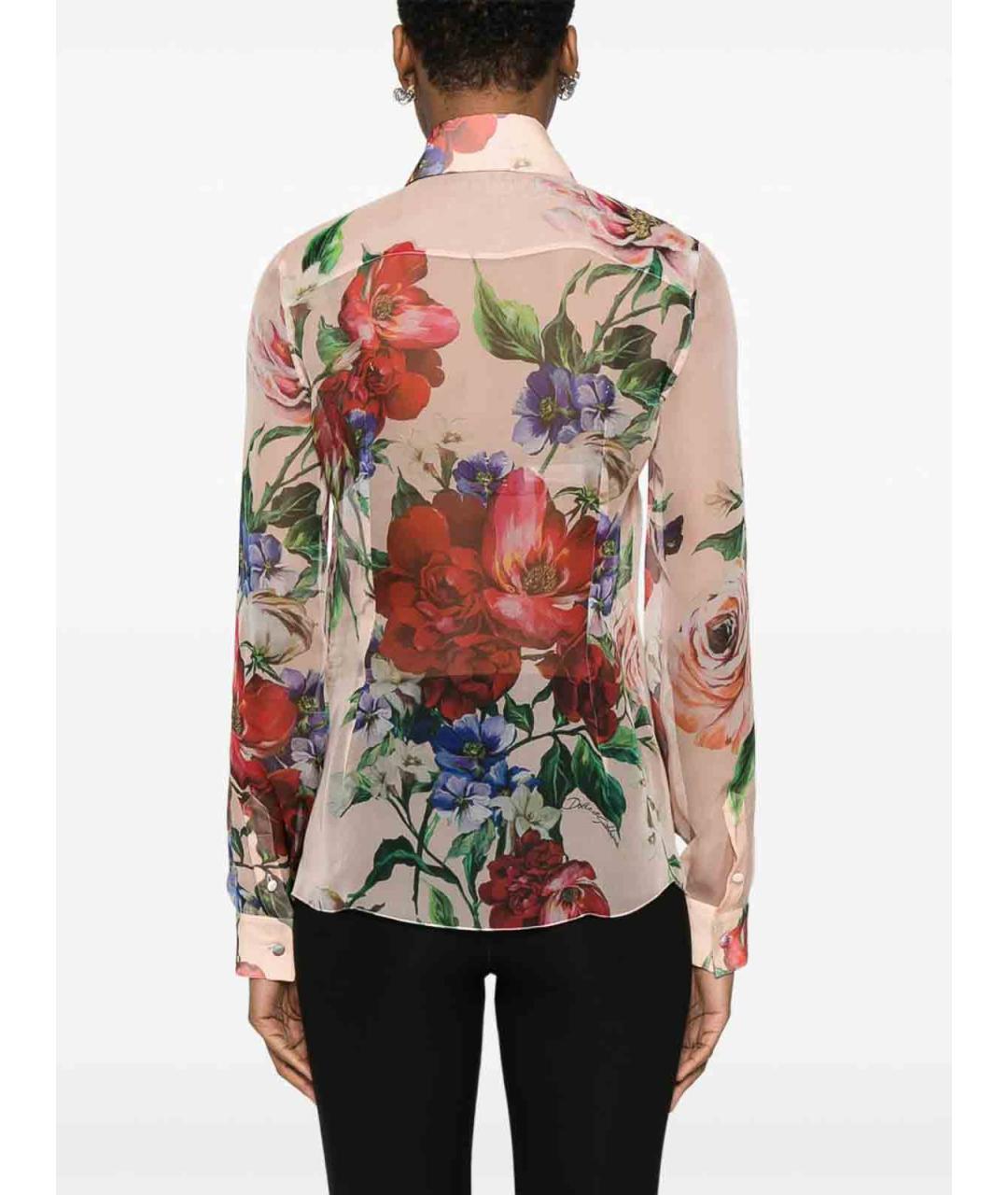 DOLCE&GABBANA Мульти шелковая рубашка, фото 3