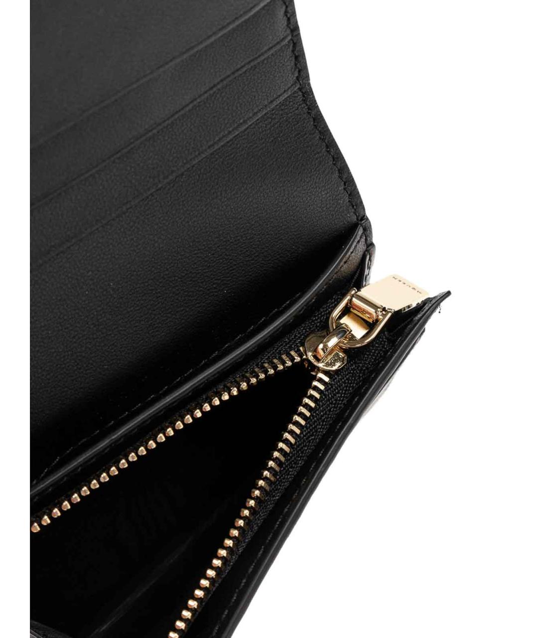 ALEXANDER MCQUEEN Черный кожаный кошелек, фото 4