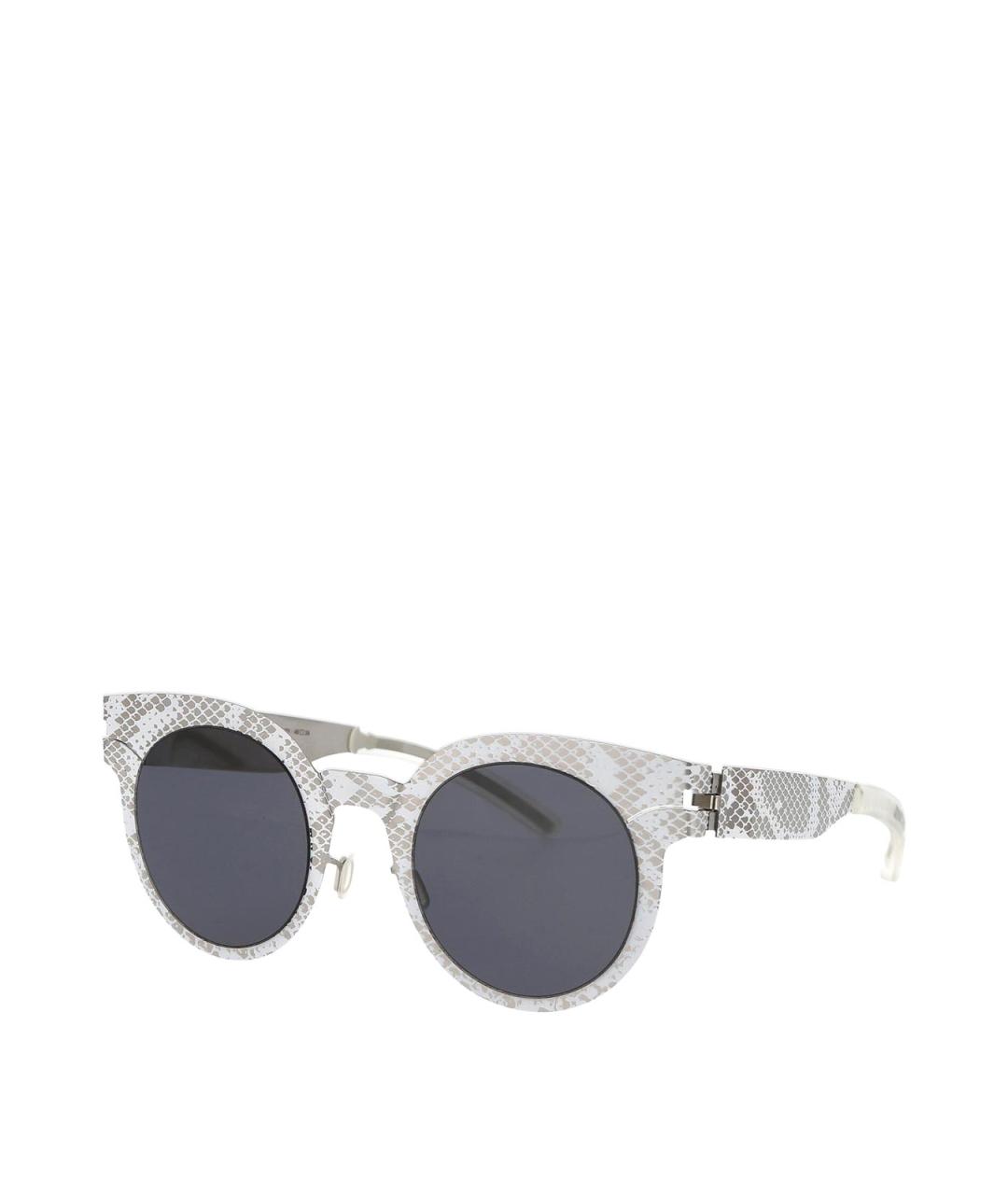 MYKITA Белые металлические солнцезащитные очки, фото 2