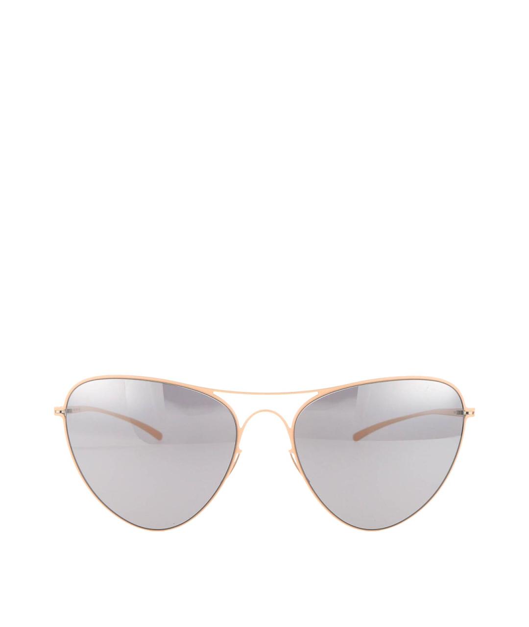 MYKITA Золотые металлические солнцезащитные очки, фото 1