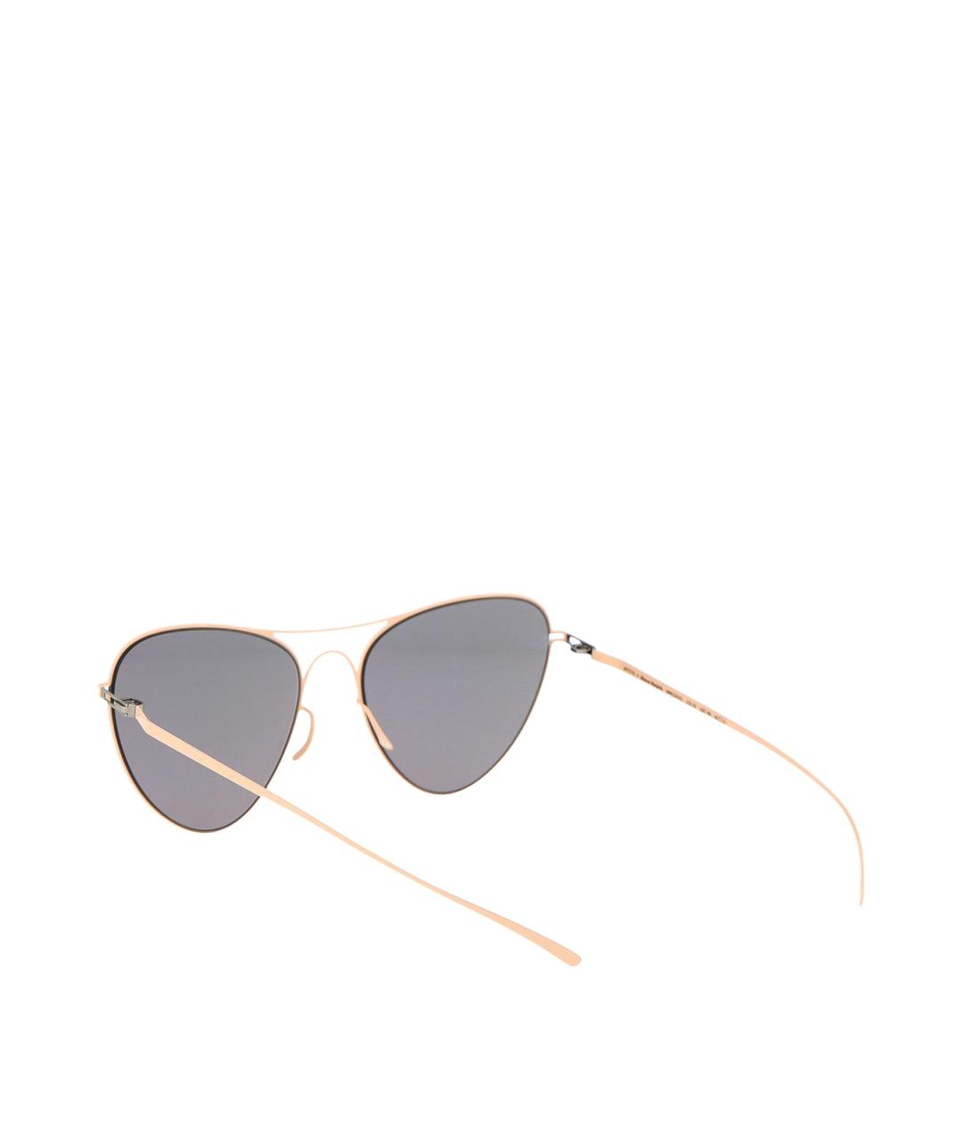 MYKITA Золотые металлические солнцезащитные очки, фото 4