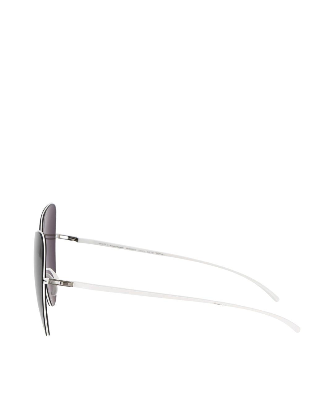 MYKITA Белые металлические солнцезащитные очки, фото 3