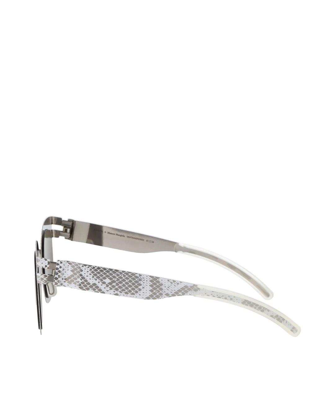 MYKITA Белые металлические солнцезащитные очки, фото 3