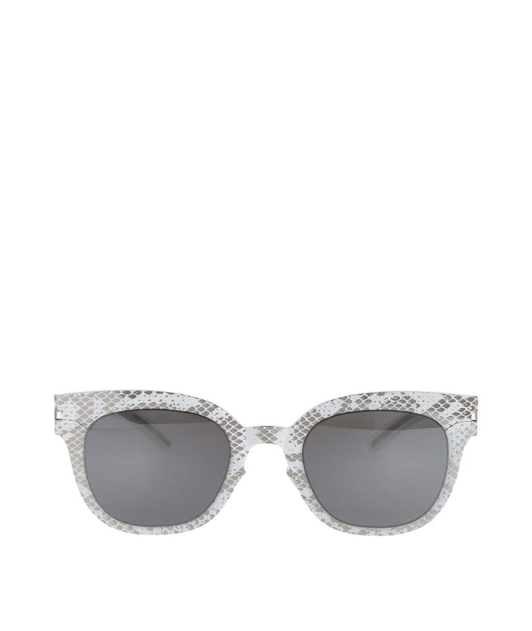 MYKITA Белые металлические солнцезащитные очки, фото 1