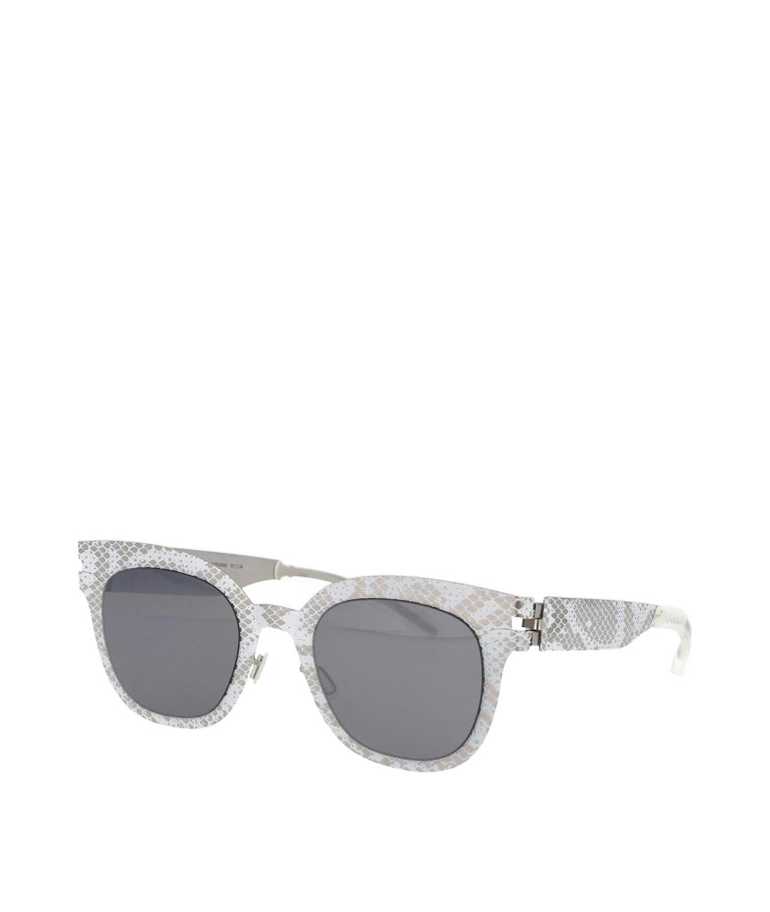 MYKITA Белые металлические солнцезащитные очки, фото 2