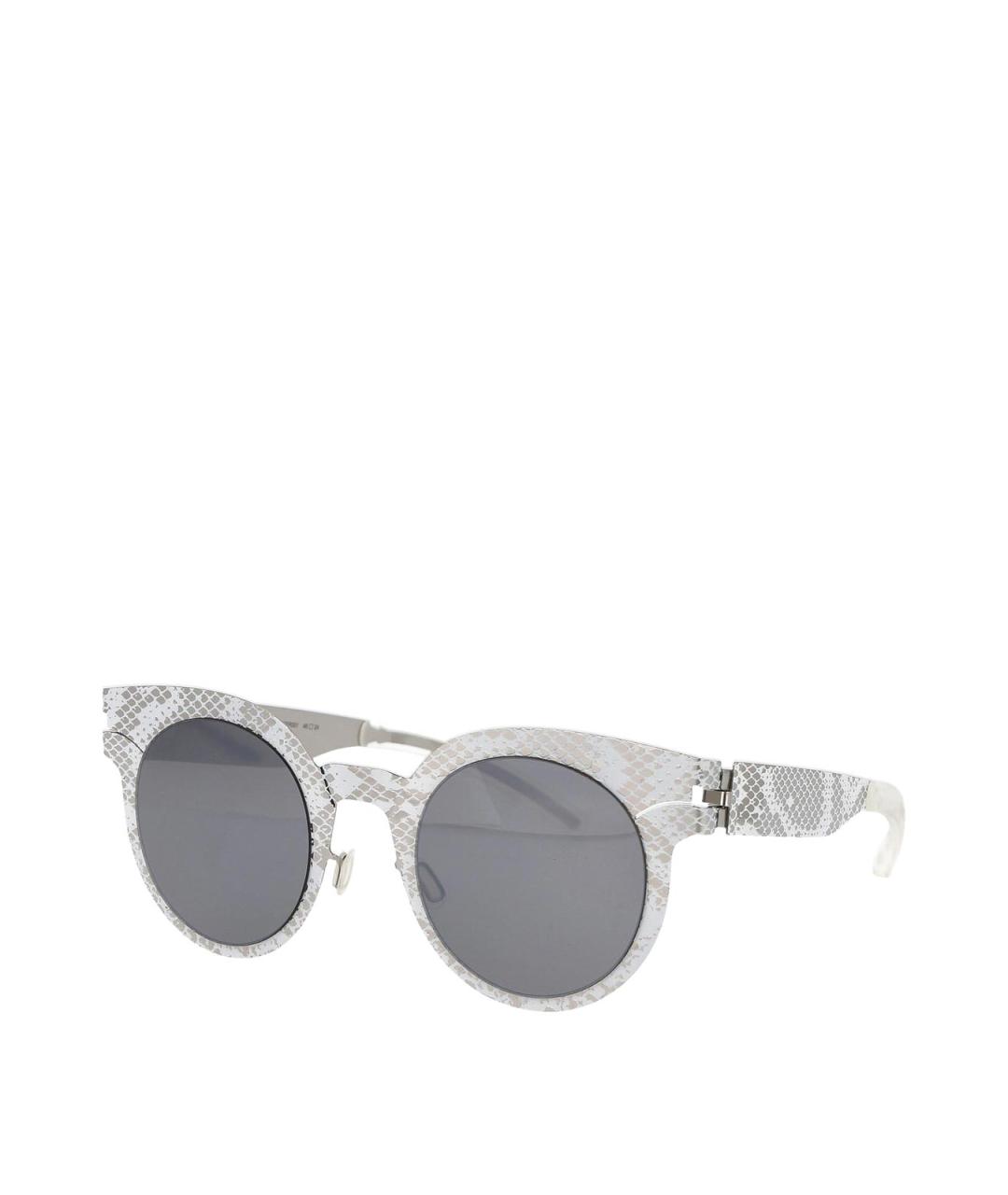 MYKITA Белые металлические солнцезащитные очки, фото 2
