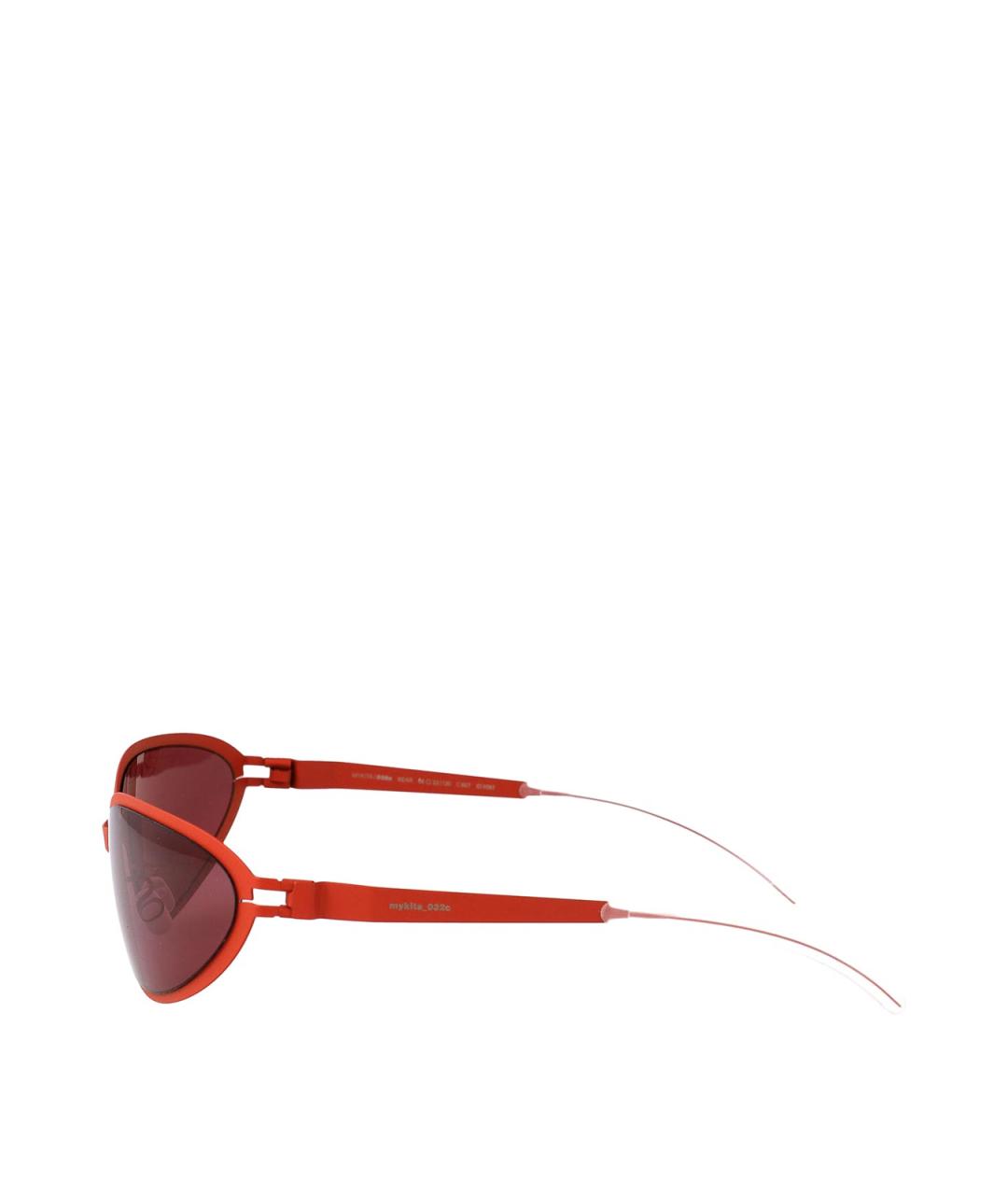MYKITA Красные пластиковые солнцезащитные очки, фото 3