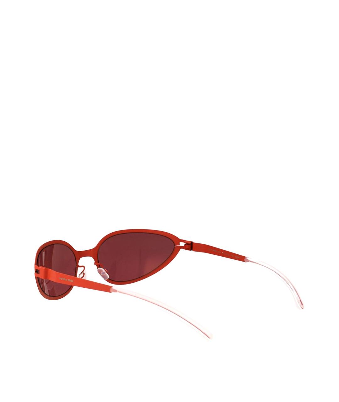MYKITA Красные пластиковые солнцезащитные очки, фото 4