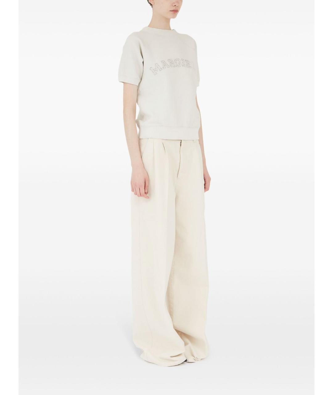MAISON MARGIELA Бежевый хлопковый джемпер / свитер, фото 6