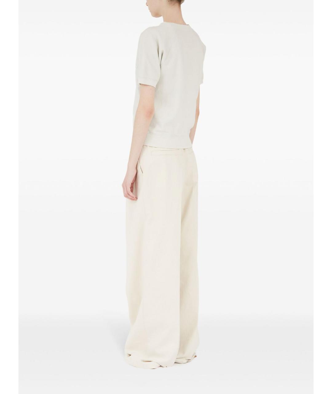 MAISON MARGIELA Бежевый хлопковый джемпер / свитер, фото 4