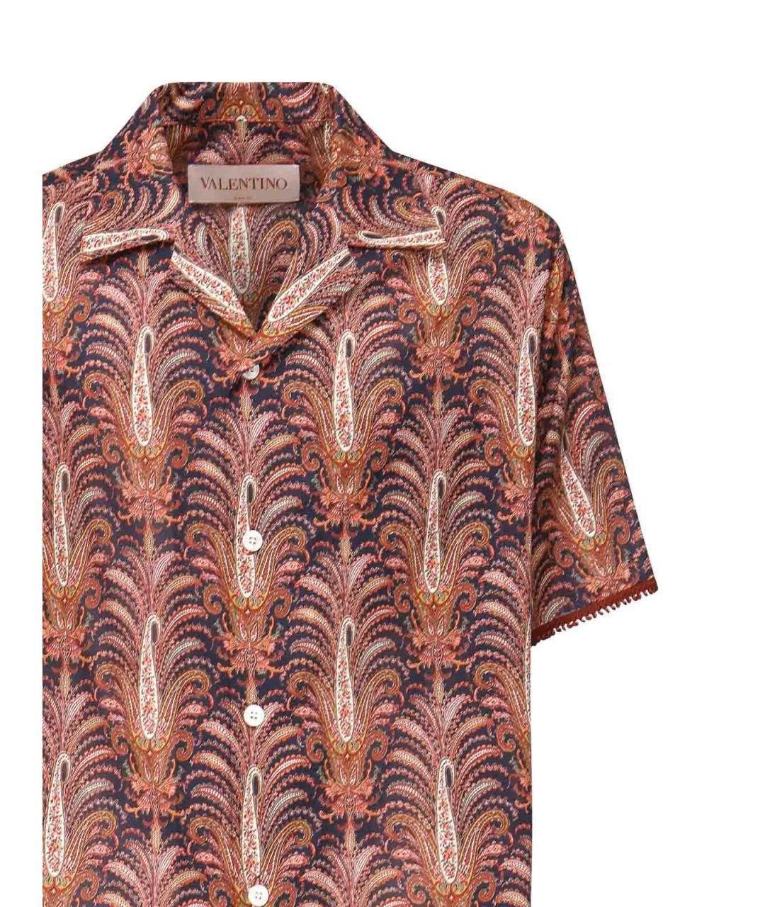VALENTINO Красная хлопковая классическая рубашка, фото 3