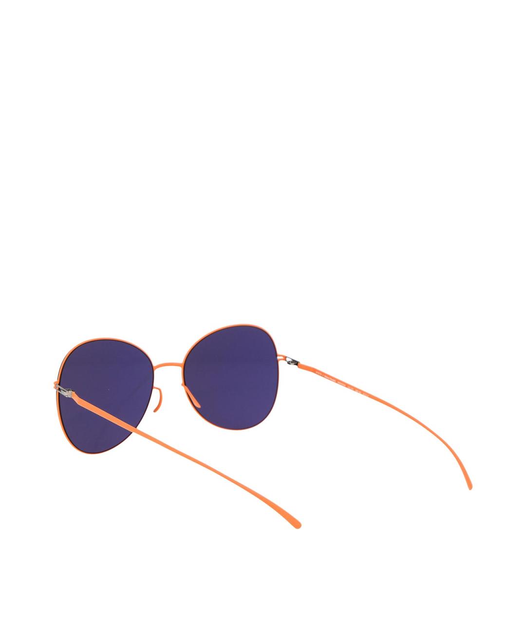 MYKITA Оранжевые металлические солнцезащитные очки, фото 4