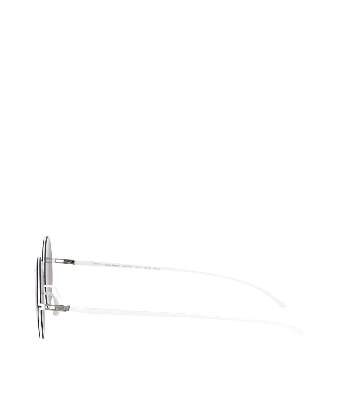 MYKITA Белые пластиковые солнцезащитные очки, фото 3