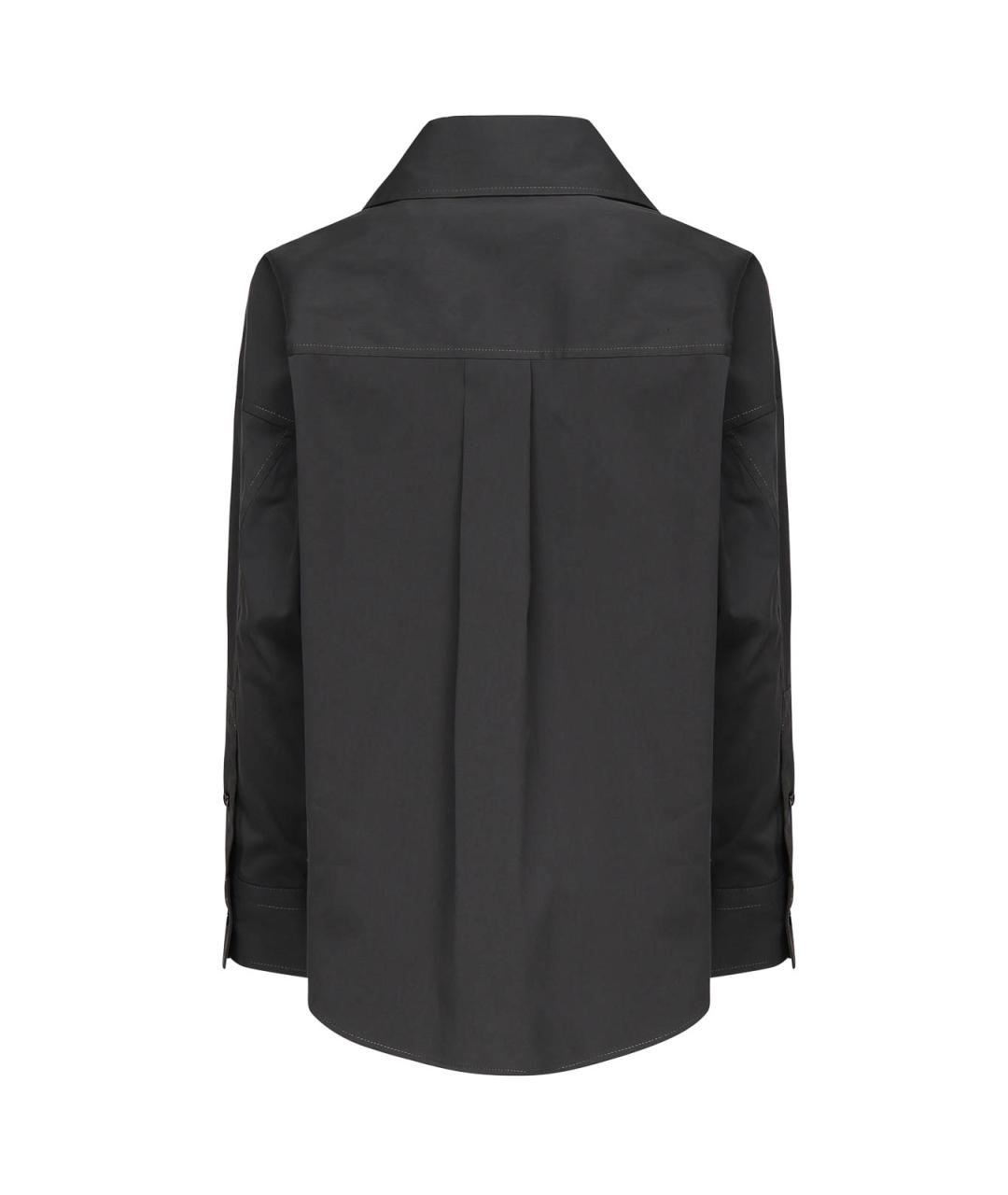 BOTTEGA VENETA Серая хлопковая рубашка, фото 3