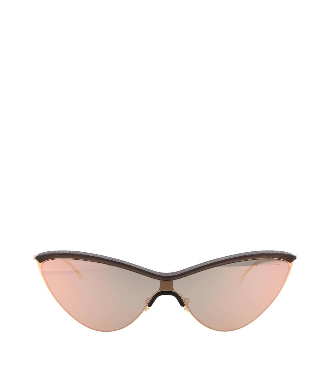 MYKITA Коричневые металлические солнцезащитные очки, фото 1