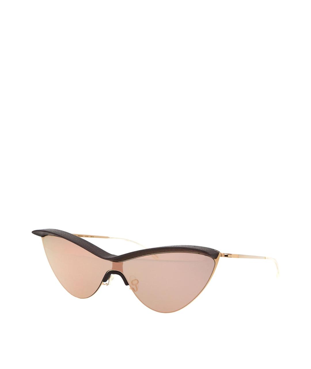 MYKITA Коричневые металлические солнцезащитные очки, фото 2