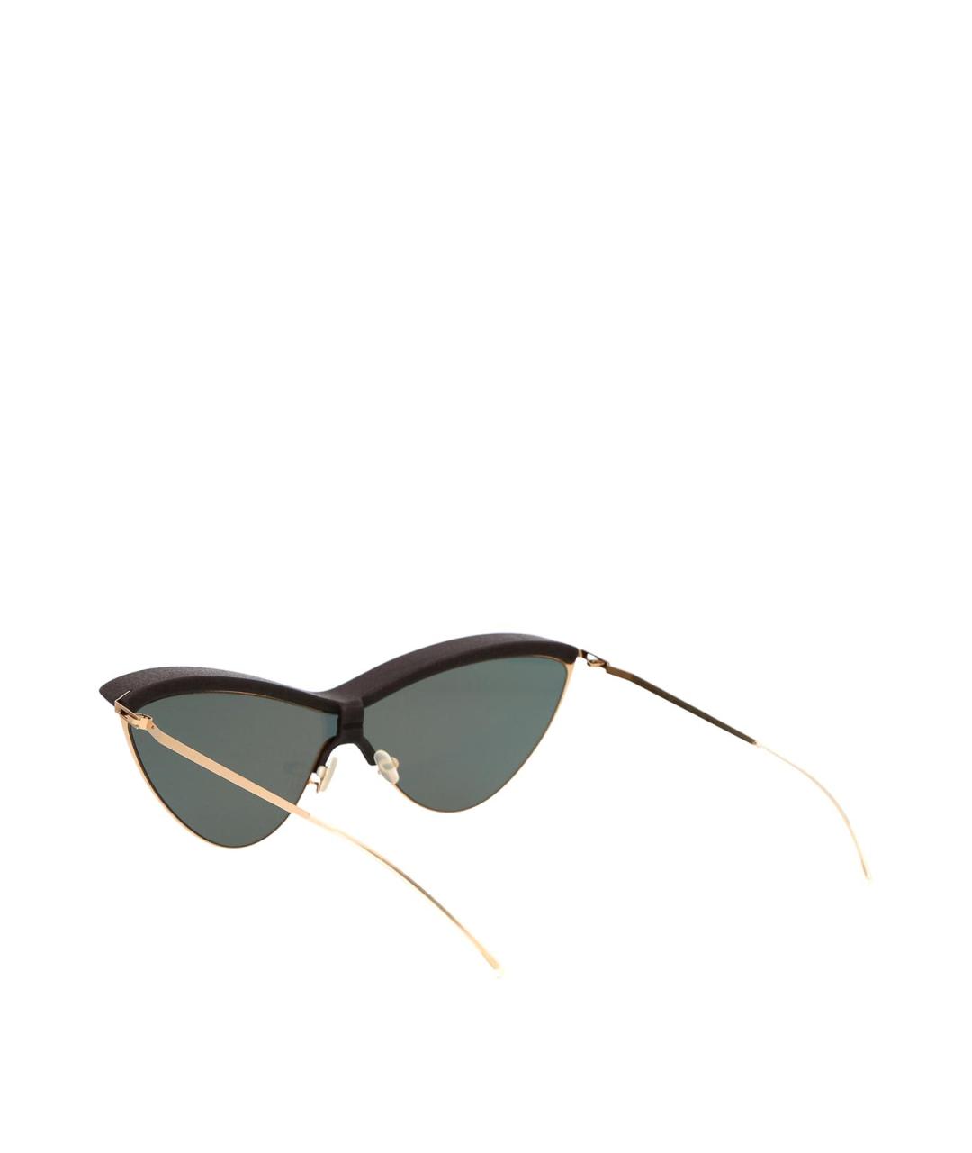 MYKITA Коричневые металлические солнцезащитные очки, фото 4
