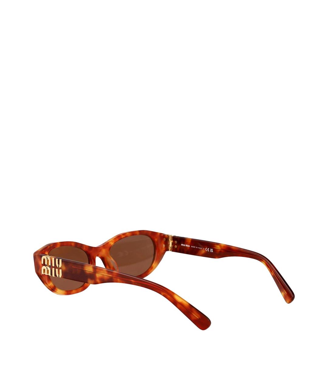 MIU MIU Коричневые солнцезащитные очки, фото 4