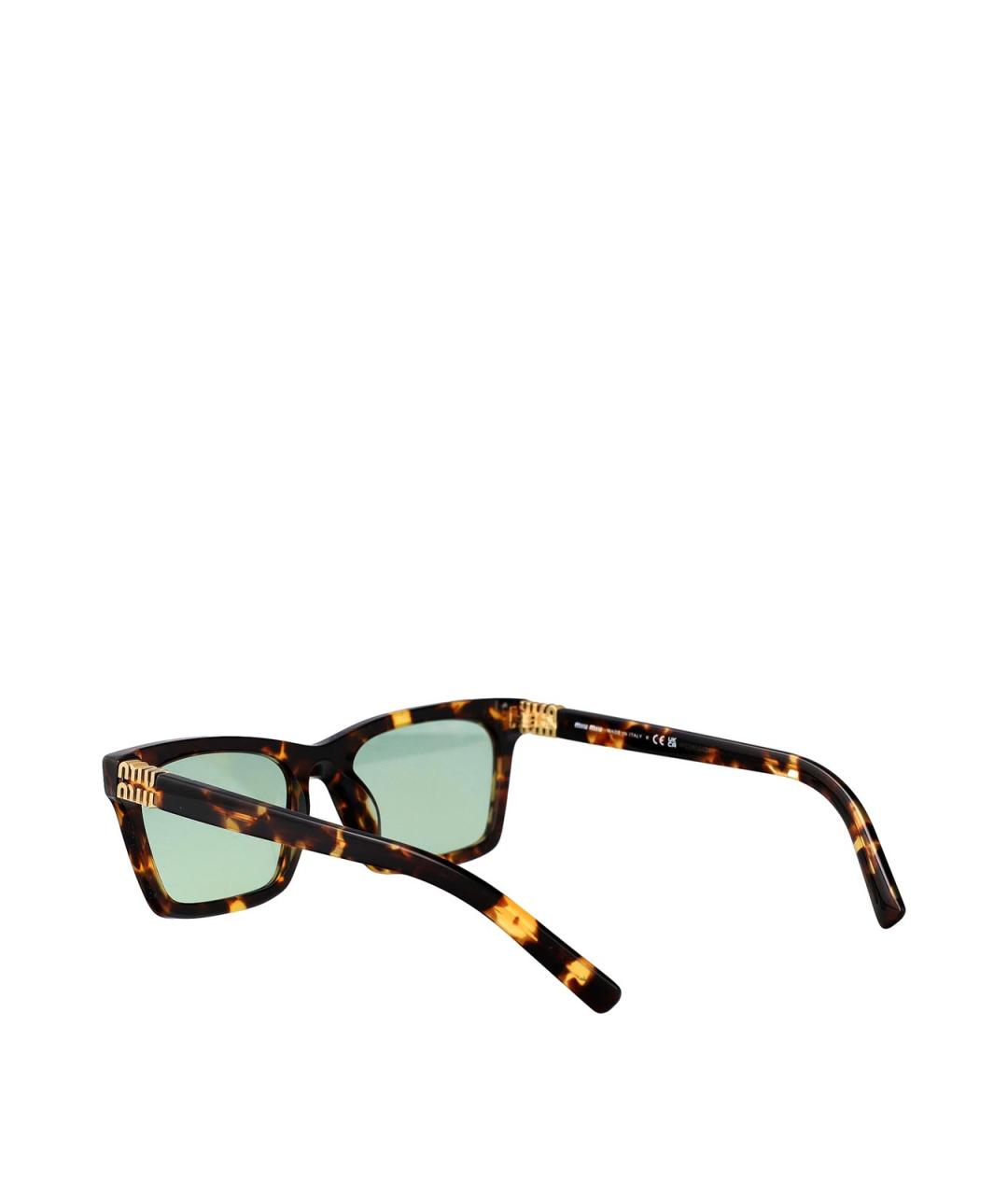 MIU MIU Коричневые солнцезащитные очки, фото 4