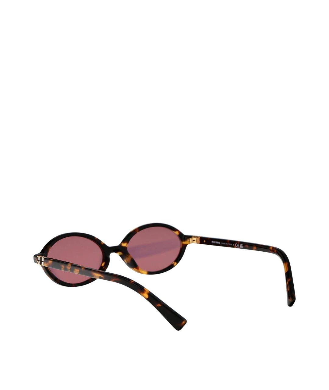 MIU MIU Коричневые солнцезащитные очки, фото 4