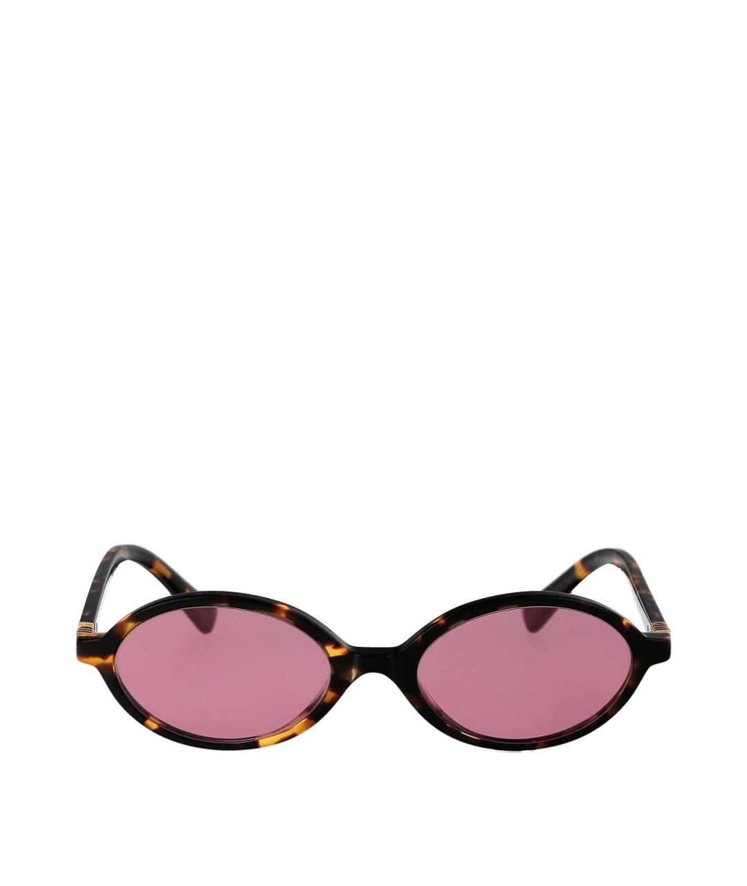 MIU MIU Коричневые солнцезащитные очки, фото 1