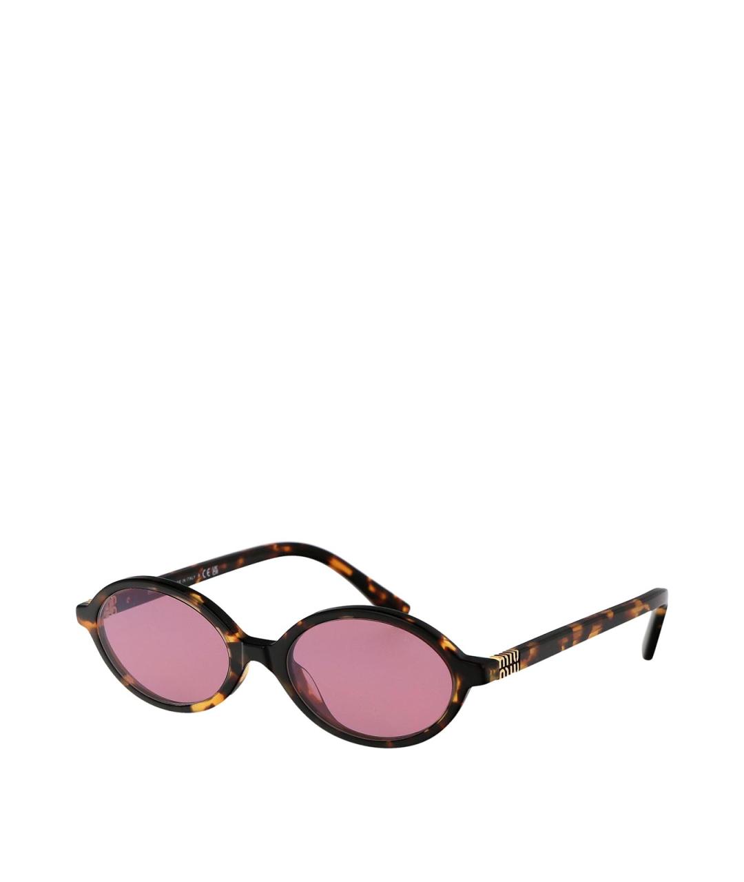MIU MIU Коричневые солнцезащитные очки, фото 2