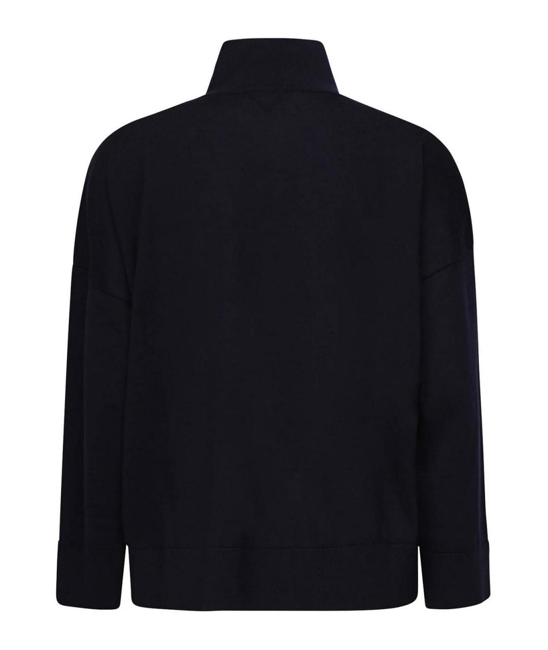 BOTTEGA VENETA Темно-синий шерстяной джемпер / свитер, фото 3