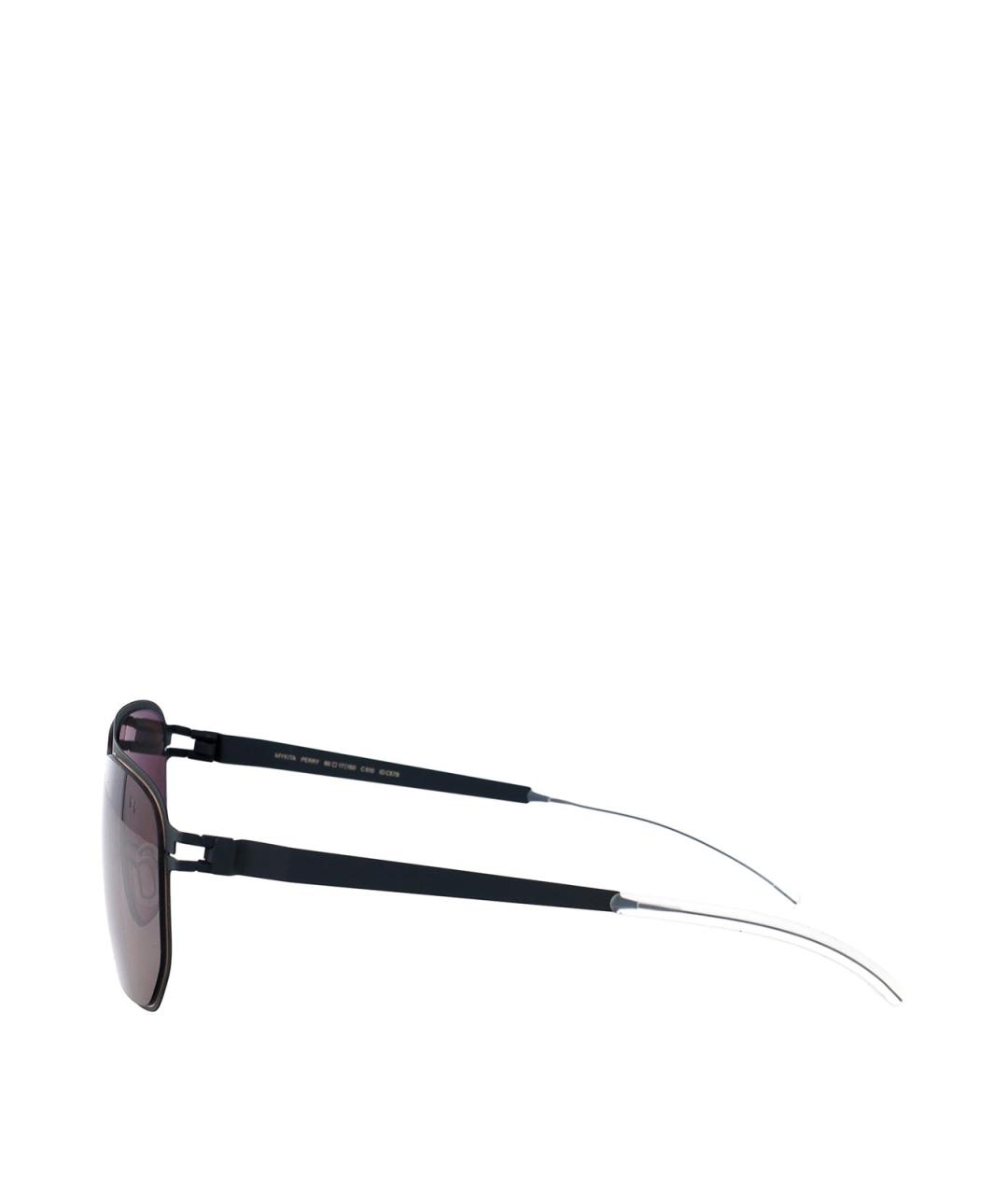 MYKITA Черные металлические солнцезащитные очки, фото 3