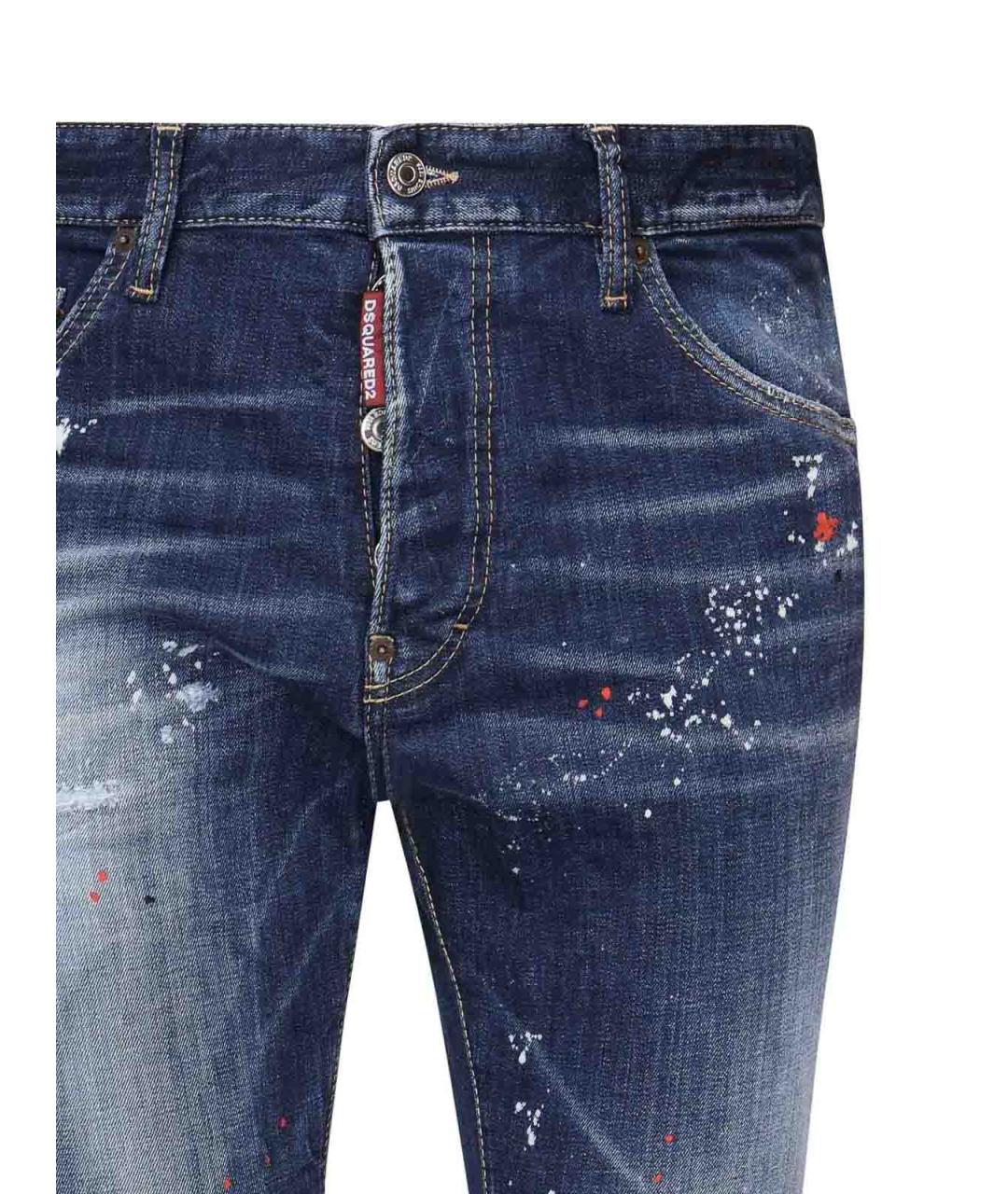 DSQUARED2 Синие хлопковые джинсы, фото 2