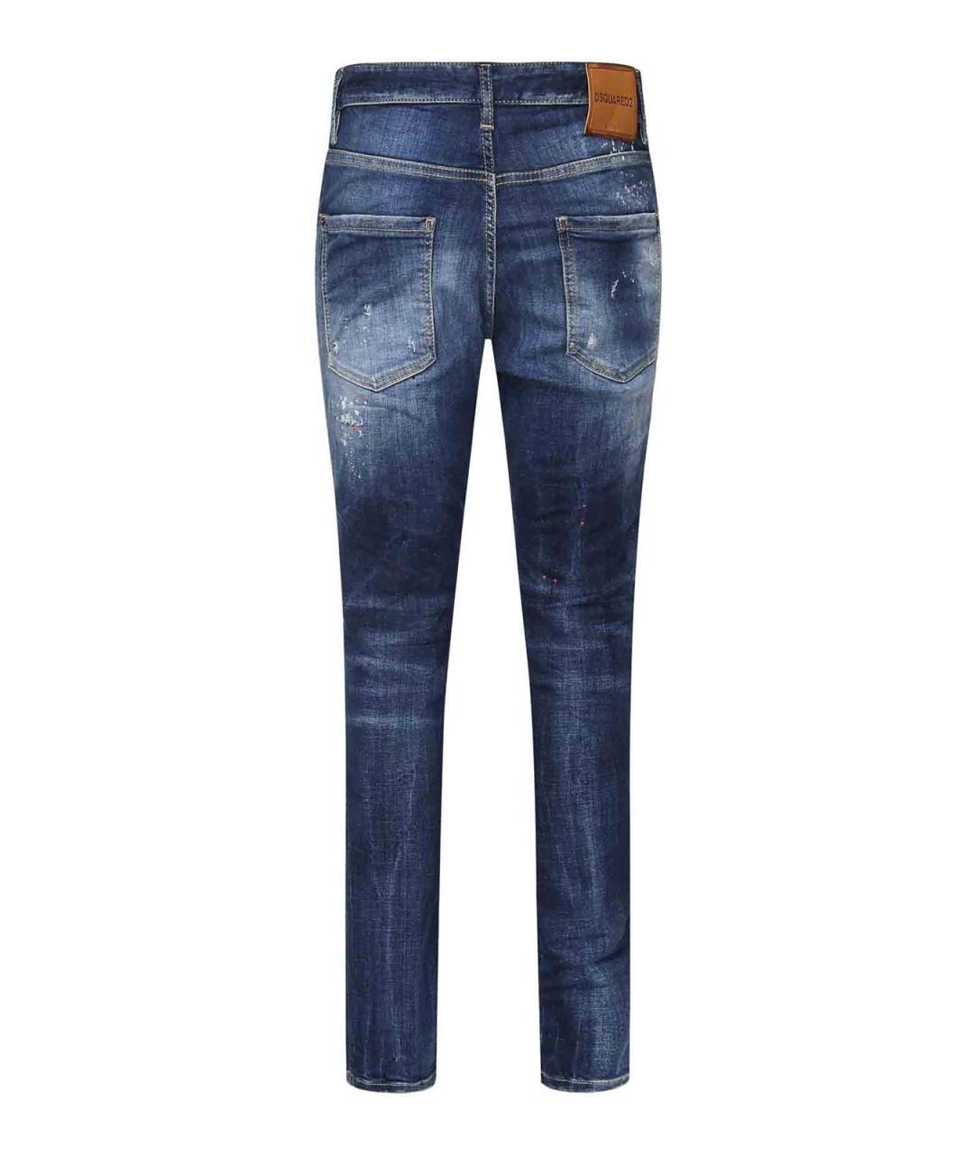 DSQUARED2 Синие хлопковые джинсы, фото 3