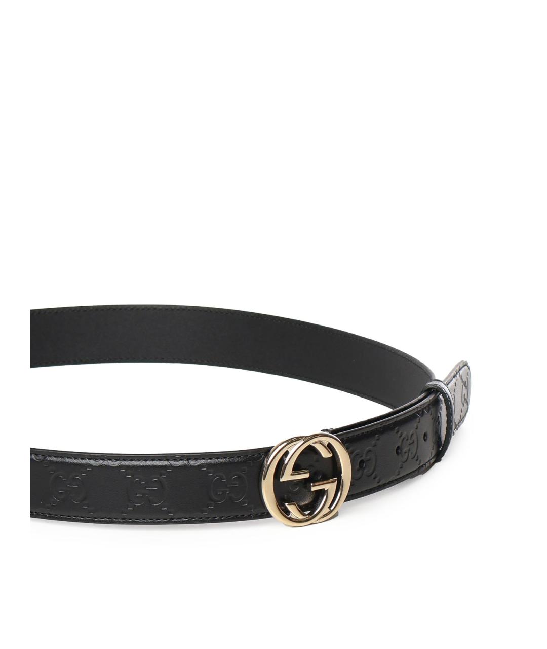 GUCCI Черный ремень, фото 3