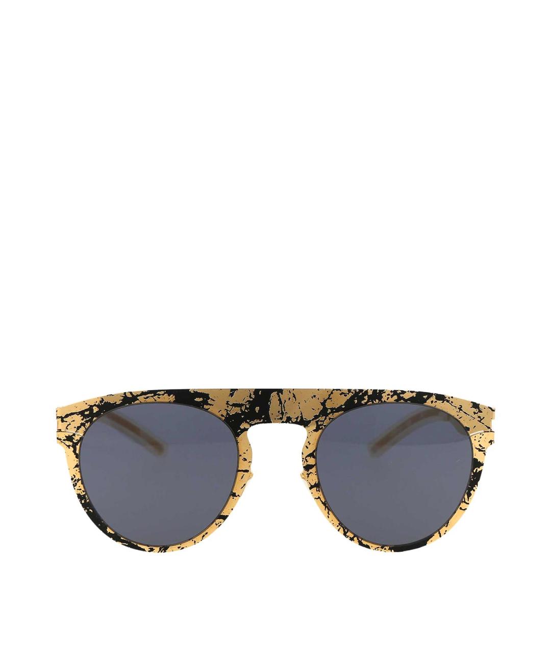 MYKITA Золотые металлические солнцезащитные очки, фото 1