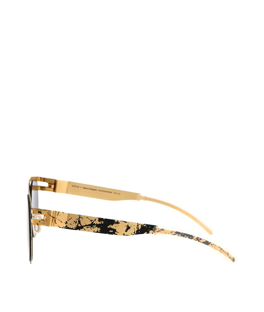 MYKITA Золотые металлические солнцезащитные очки, фото 3