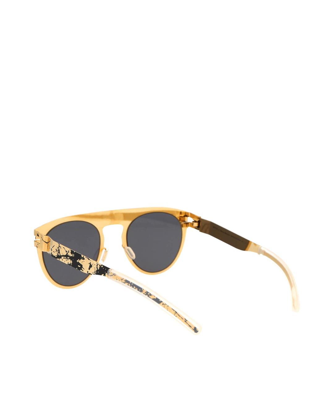 MYKITA Золотые металлические солнцезащитные очки, фото 4