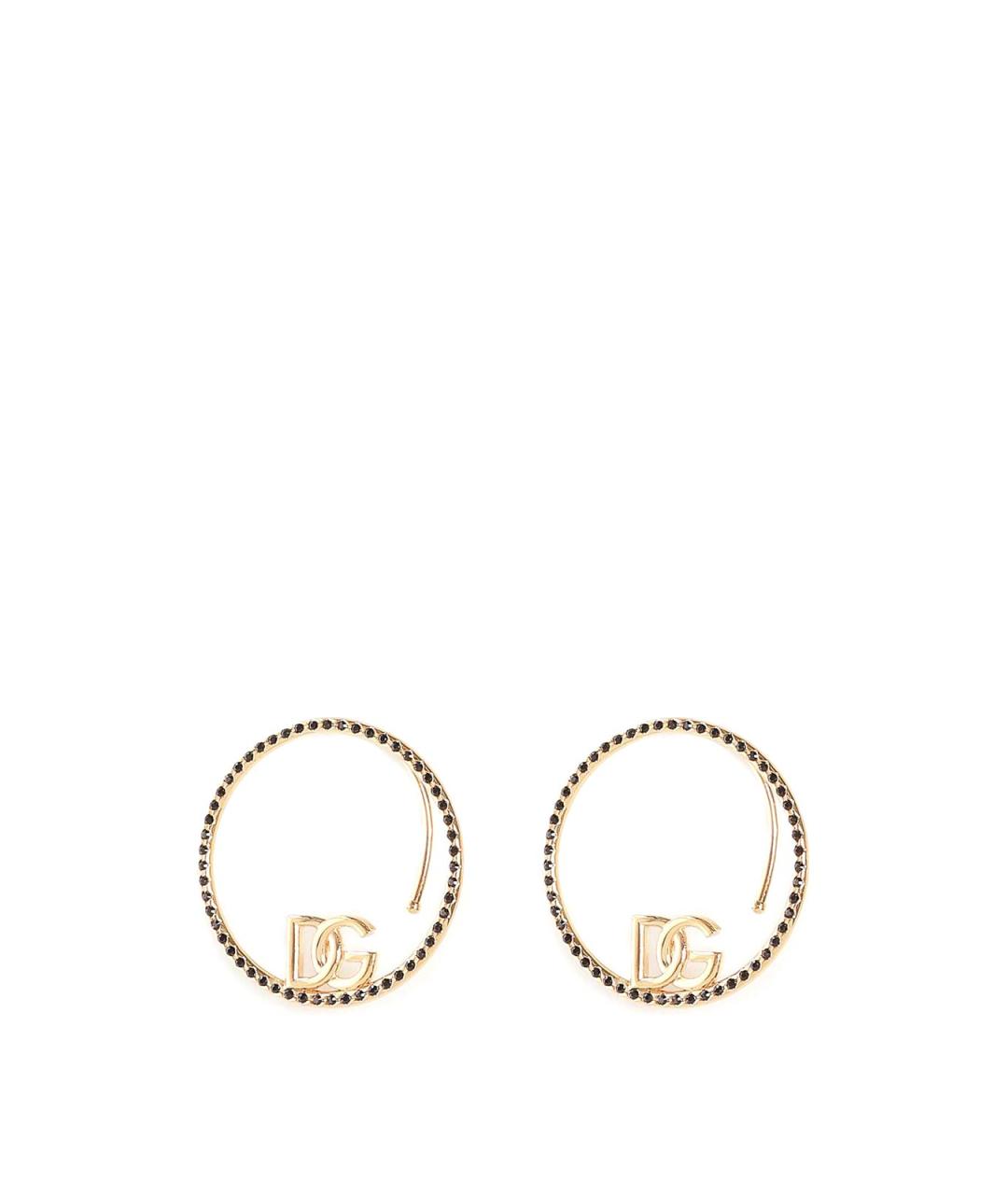 DOLCE&GABBANA Золотые металлические серьги, фото 1