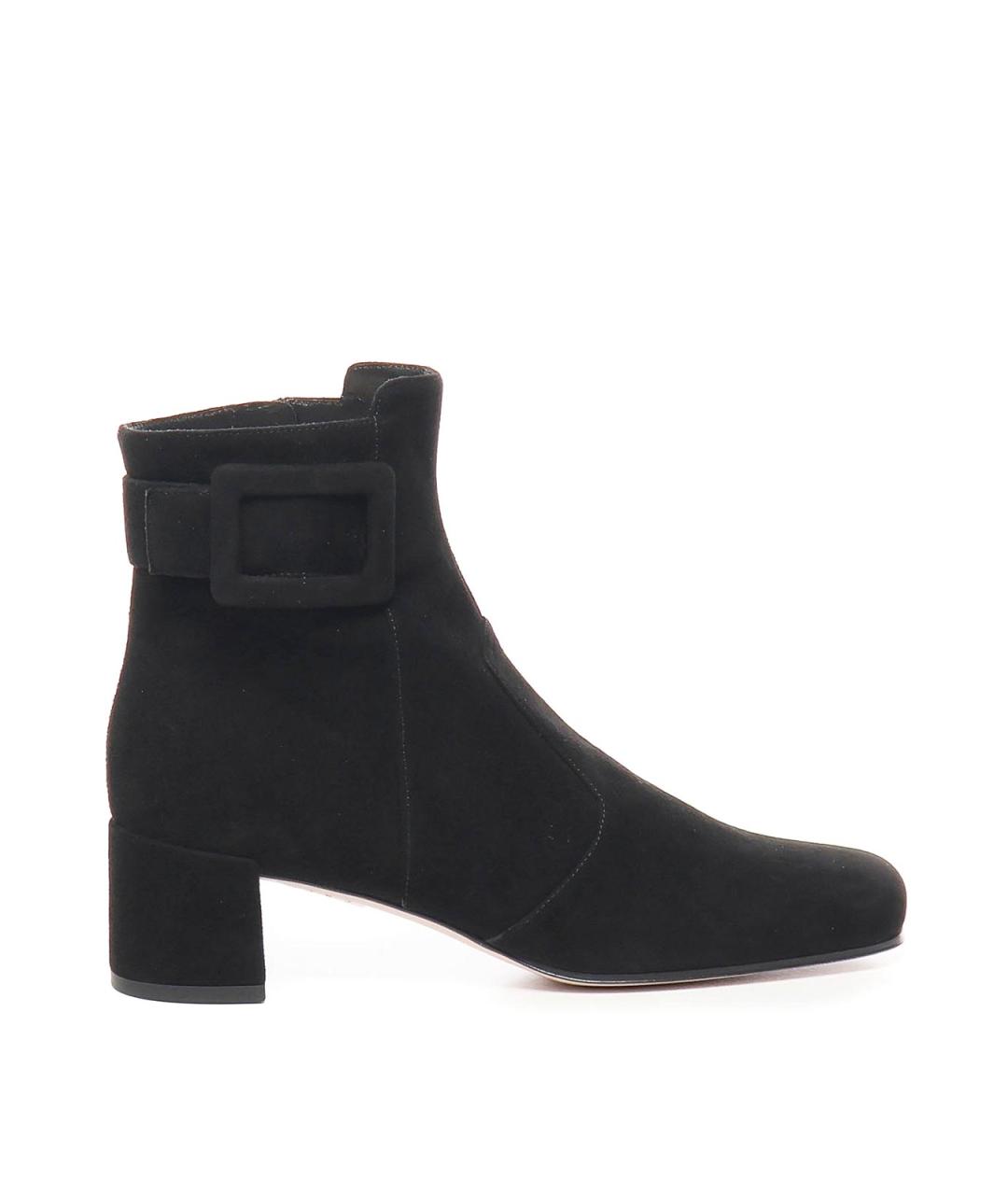 ROGER VIVIER Черные замшевые ботильоны, фото 1
