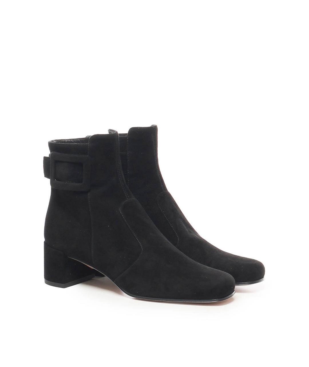 ROGER VIVIER Черные замшевые ботильоны, фото 2
