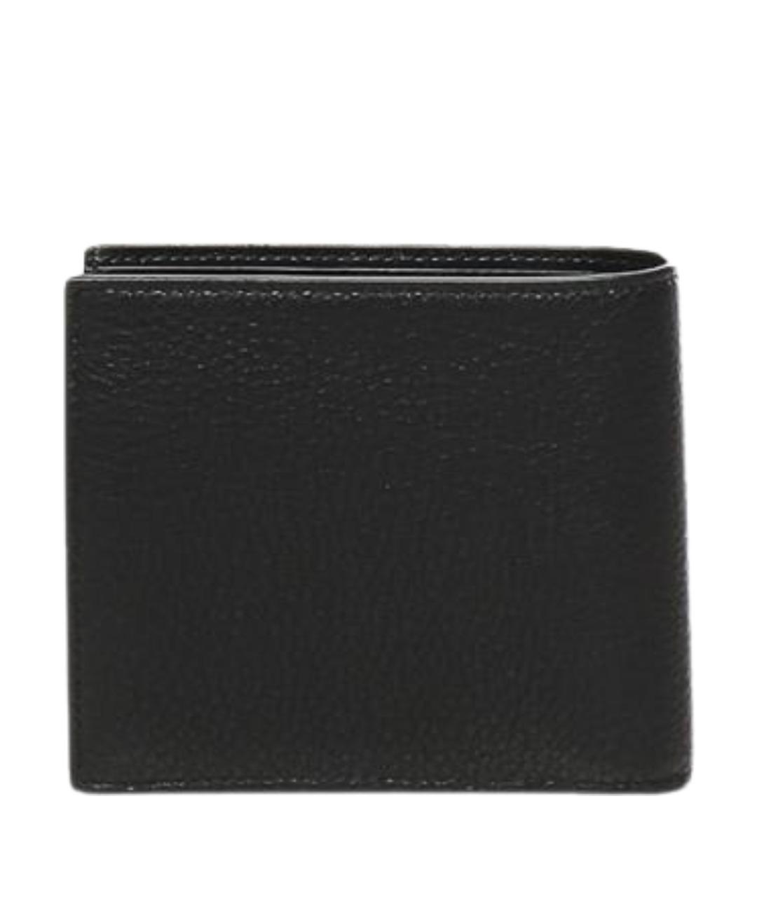 BALENCIAGA Черный кожаный кошелек, фото 3