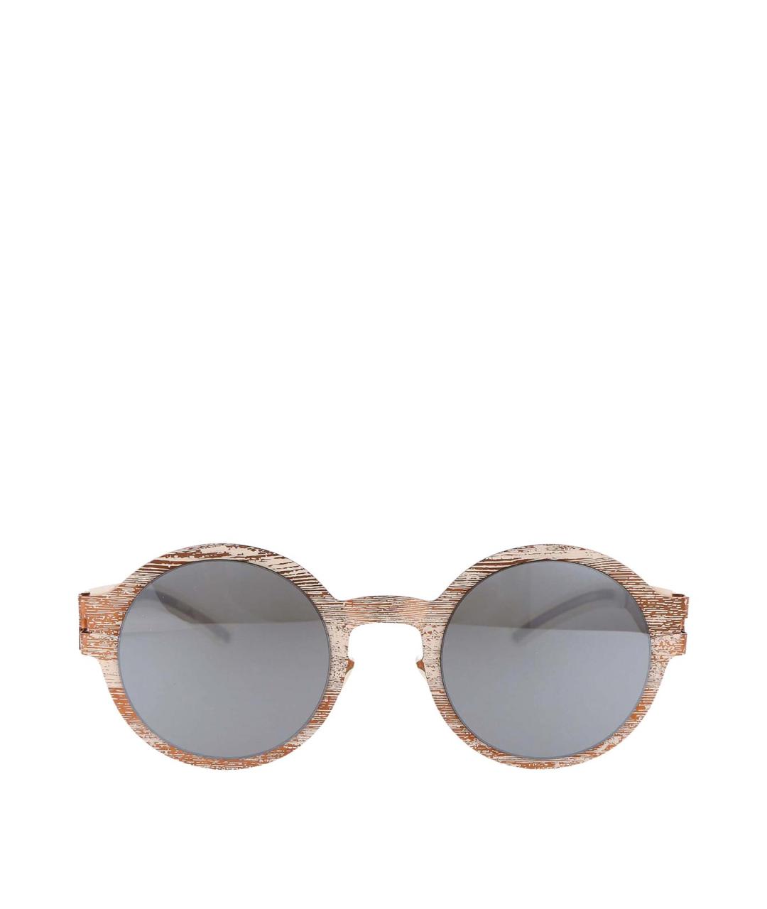 MYKITA Золотые металлические солнцезащитные очки, фото 1
