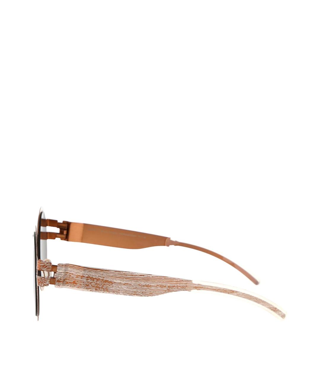 MYKITA Золотые металлические солнцезащитные очки, фото 3