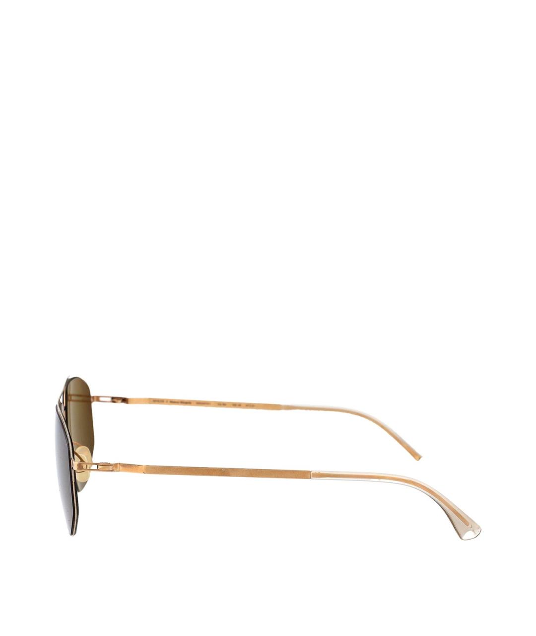 MYKITA Золотые металлические солнцезащитные очки, фото 3