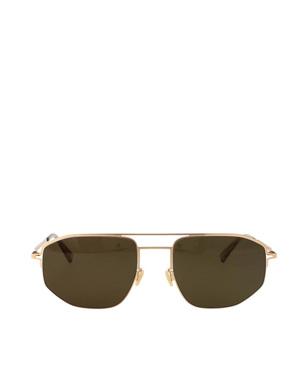 MYKITA Золотые металлические солнцезащитные очки, фото 1