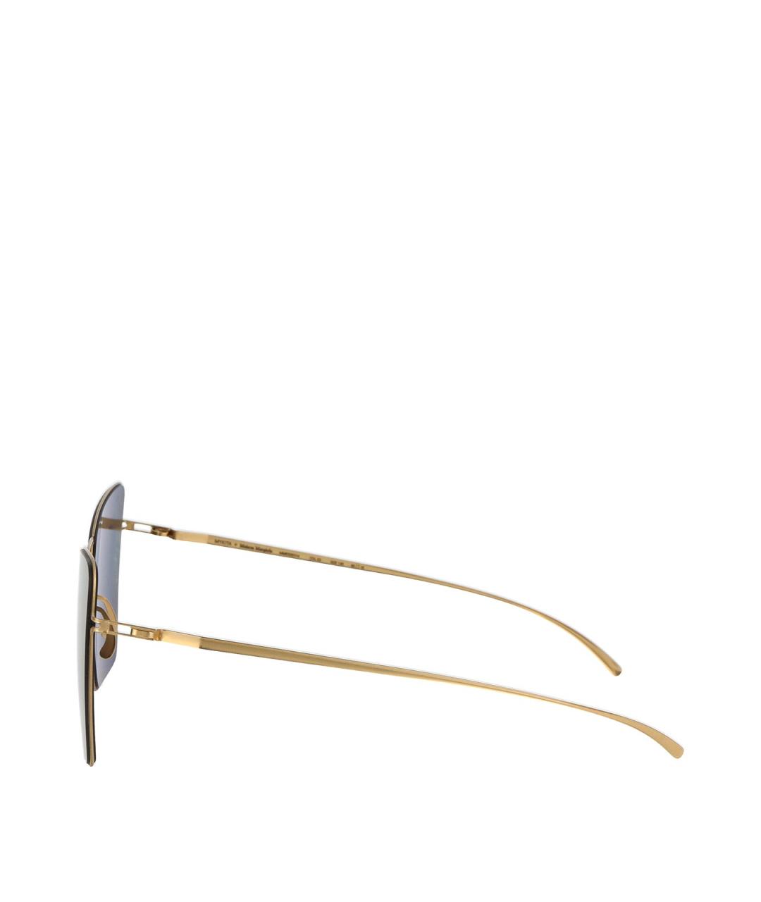MYKITA Золотые металлические солнцезащитные очки, фото 3
