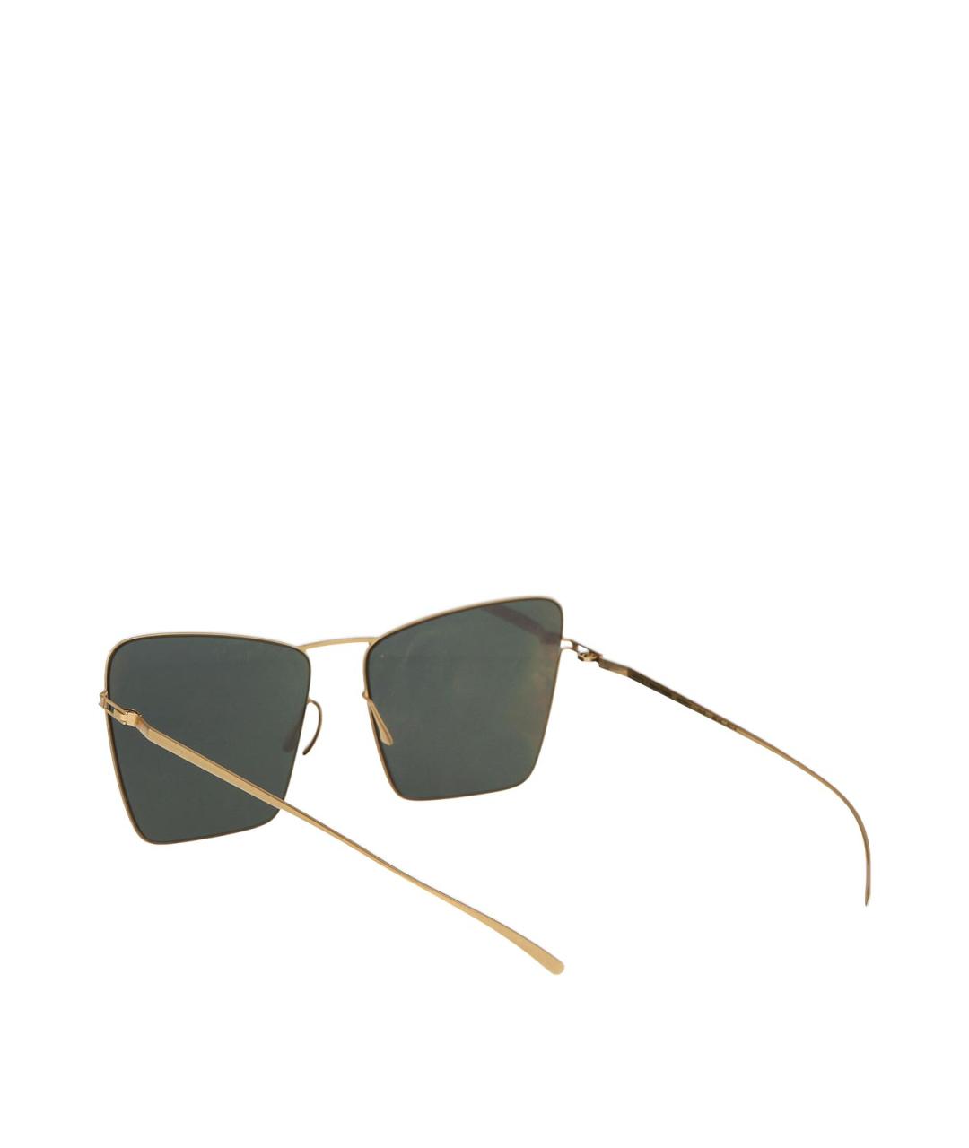 MYKITA Золотые металлические солнцезащитные очки, фото 4